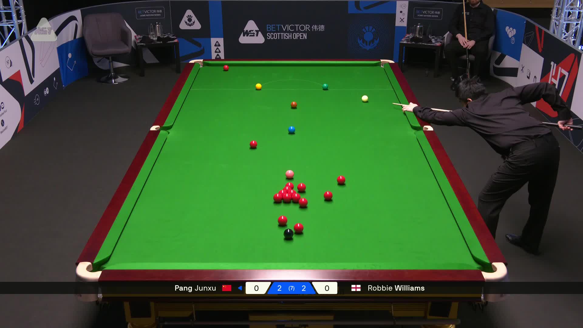 2025苏格兰公开赛 庞俊旭 VS 罗比·威廉姆斯 第五局