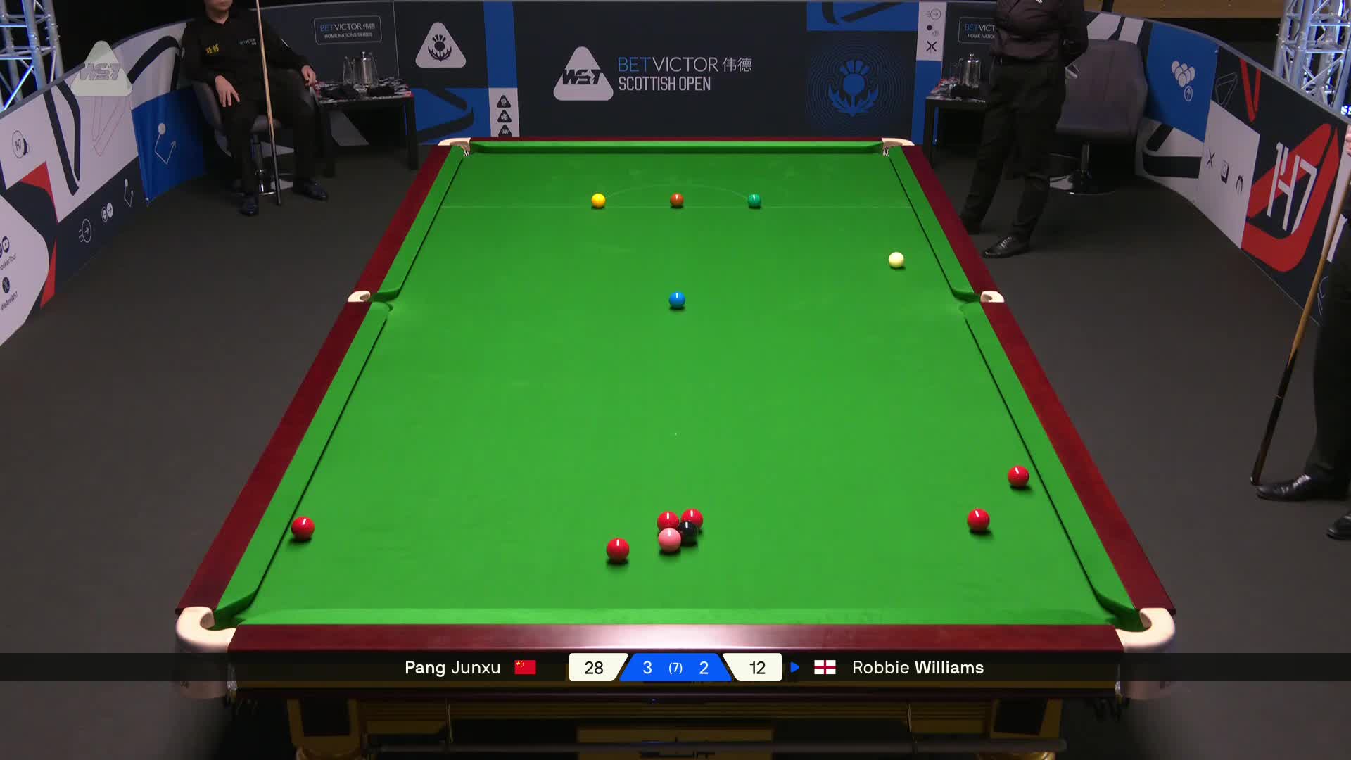 2025苏格兰公开赛 庞俊旭 VS 罗比·威廉姆斯 第六局