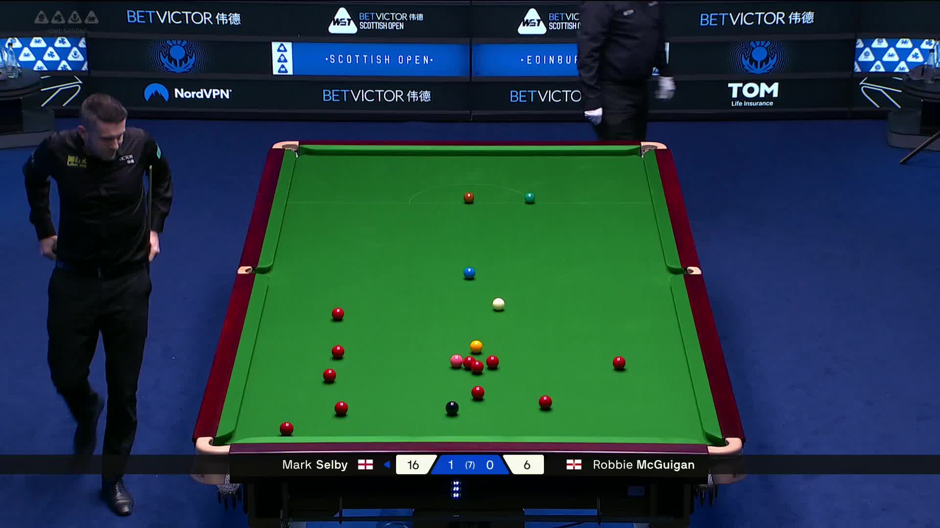 2025苏格兰公开赛 马克·塞尔比 VS 罗比·麦奎根 第二局