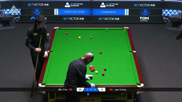 2025苏格兰公开赛 吴宜泽 VS 蓝裕豪 第三局