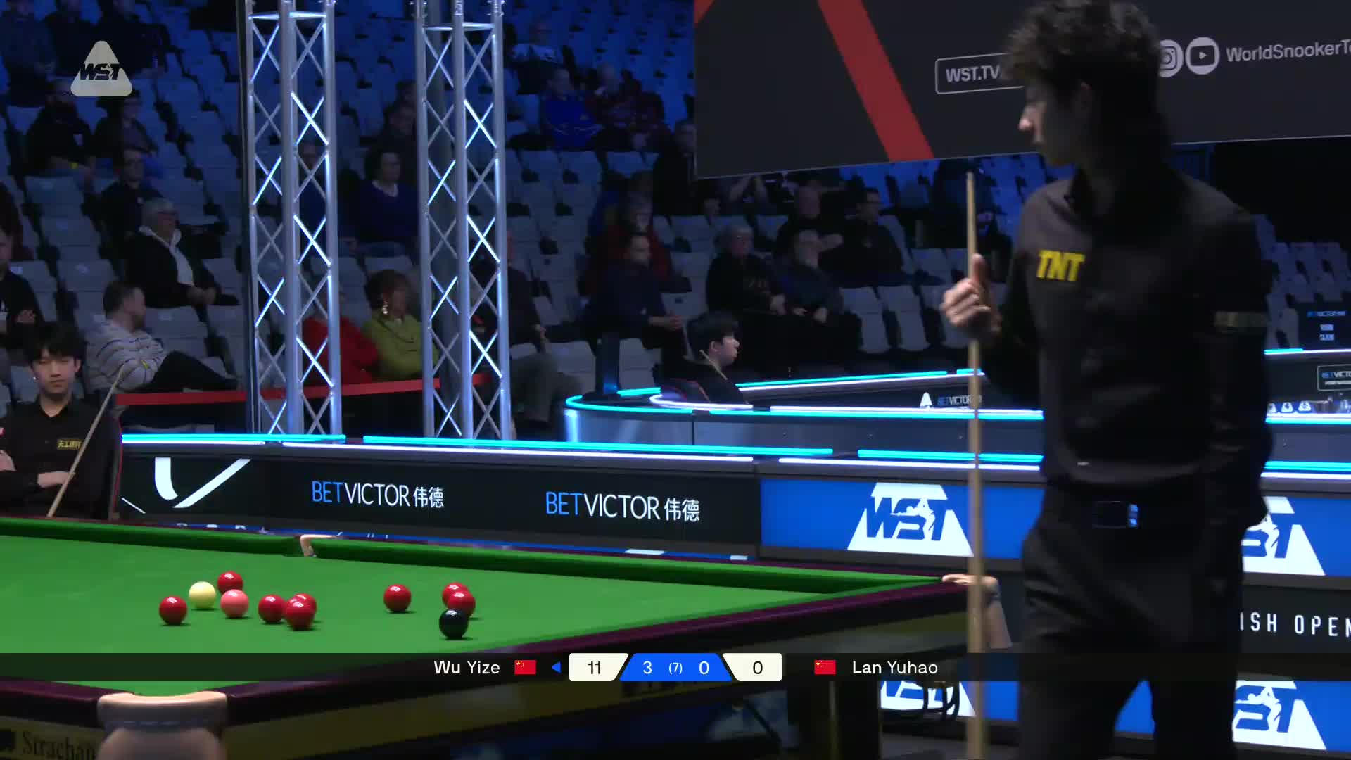 2025苏格兰公开赛 吴宜泽 VS 蓝裕豪 第四局