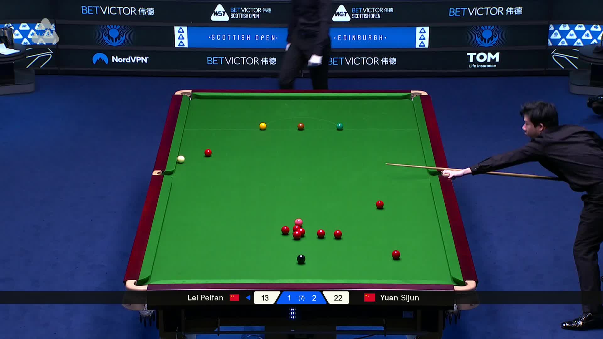 2025苏格兰公开赛 雷佩凡 VS 袁思俊 第四局