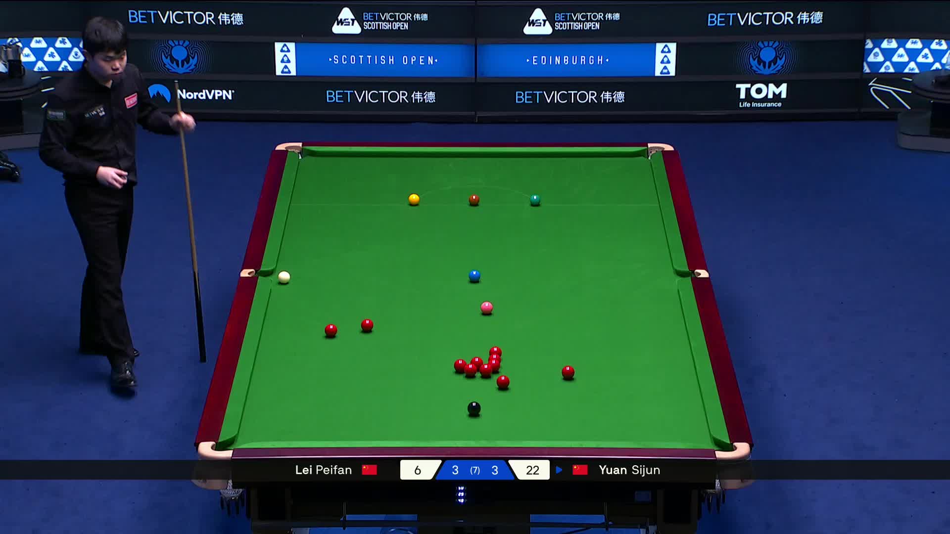 2025苏格兰公开赛 雷佩凡 VS 袁思俊 第七局
