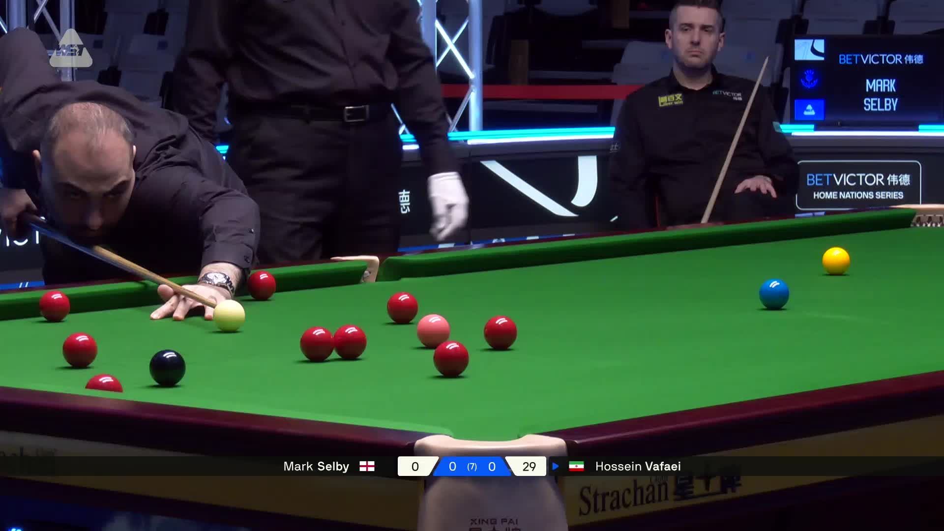 2025苏格兰公开赛 侯赛因·瓦菲 VS 马克·塞尔比 第一局