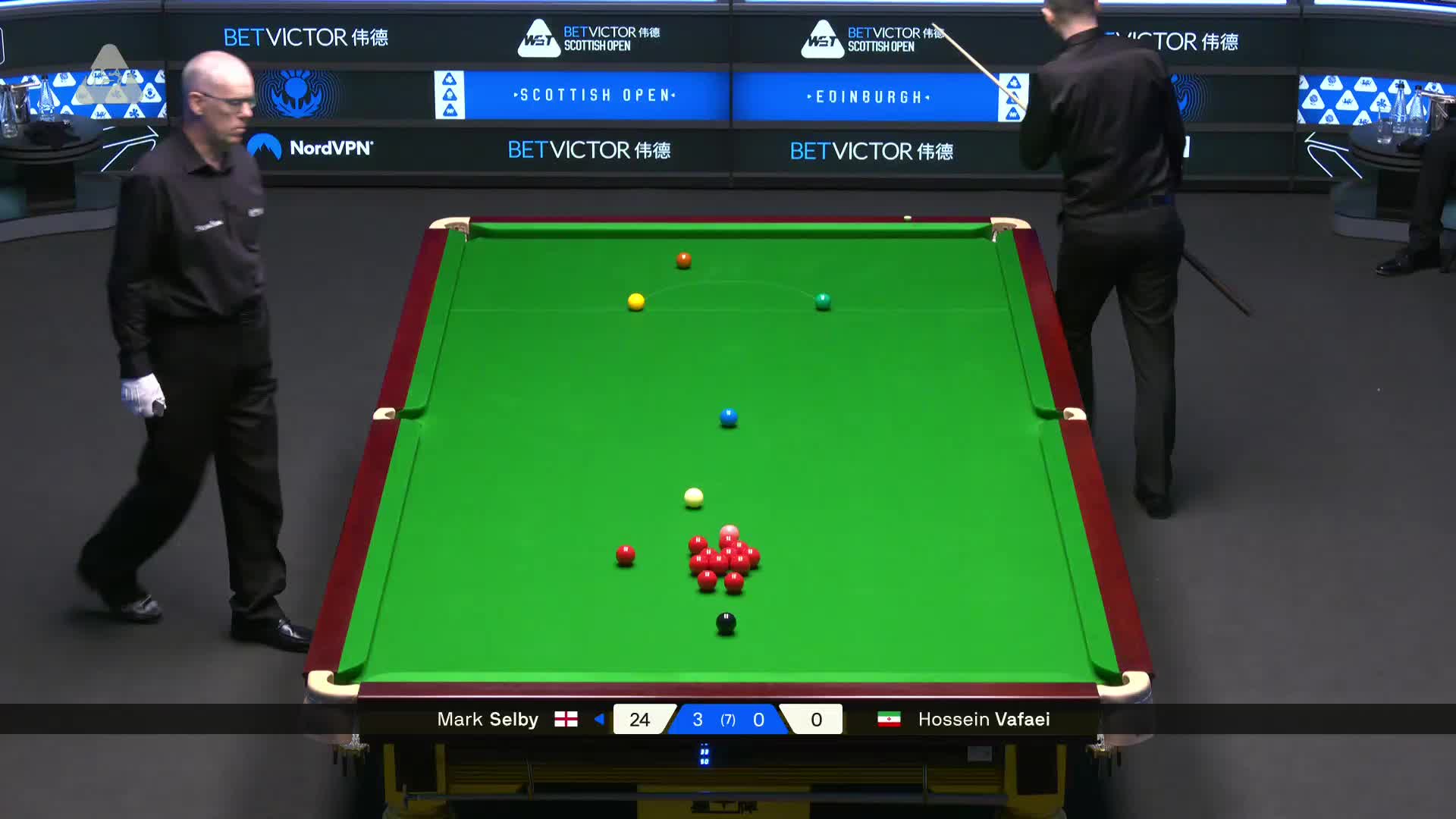 2025苏格兰公开赛 侯赛因·瓦菲 VS 马克·塞尔比 第四局