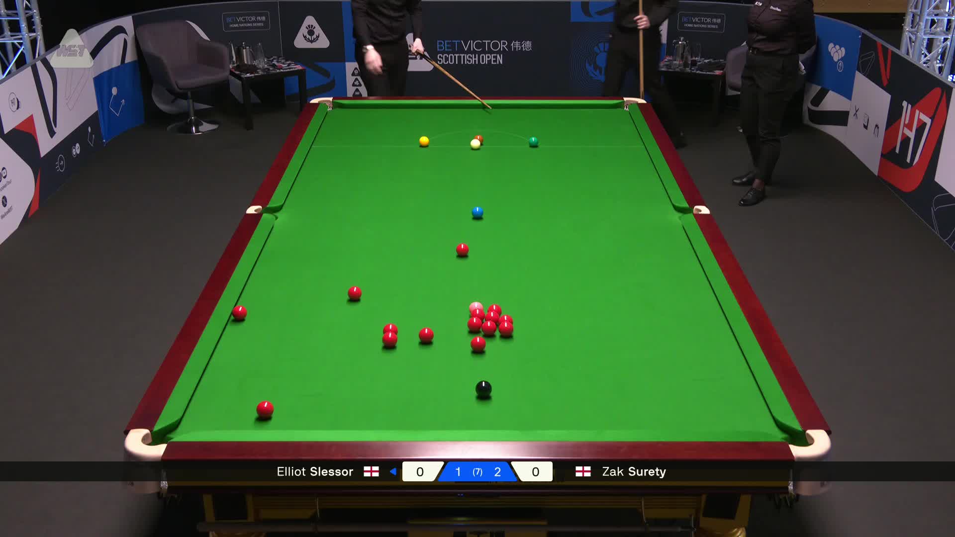 2025苏格兰公开赛 艾利奥特·斯莱瑟 VS 扎克·苏尔蒂 第四局