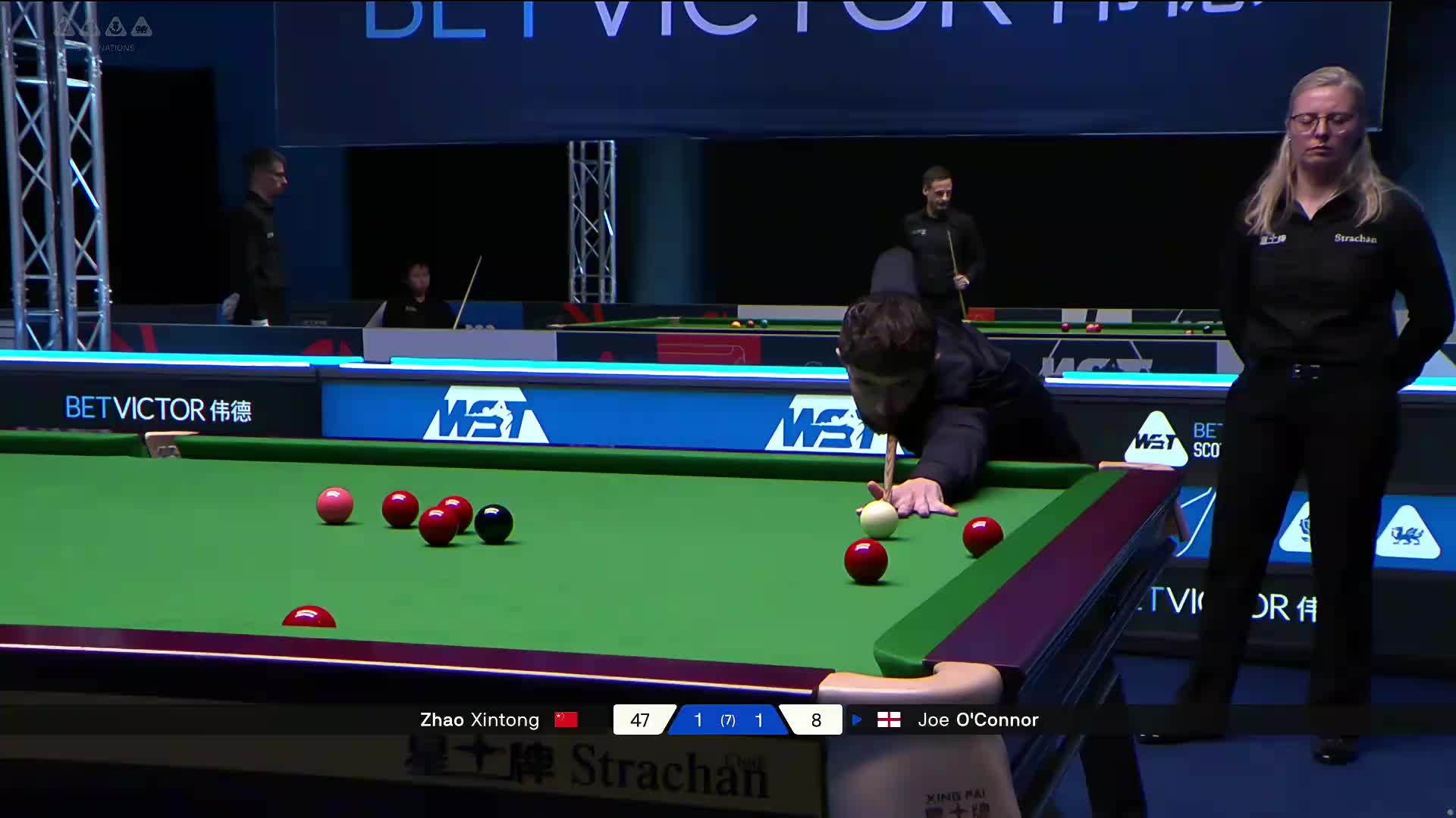 2025苏格兰公开赛 乔·奥康纳 VS 赵心童 第三局