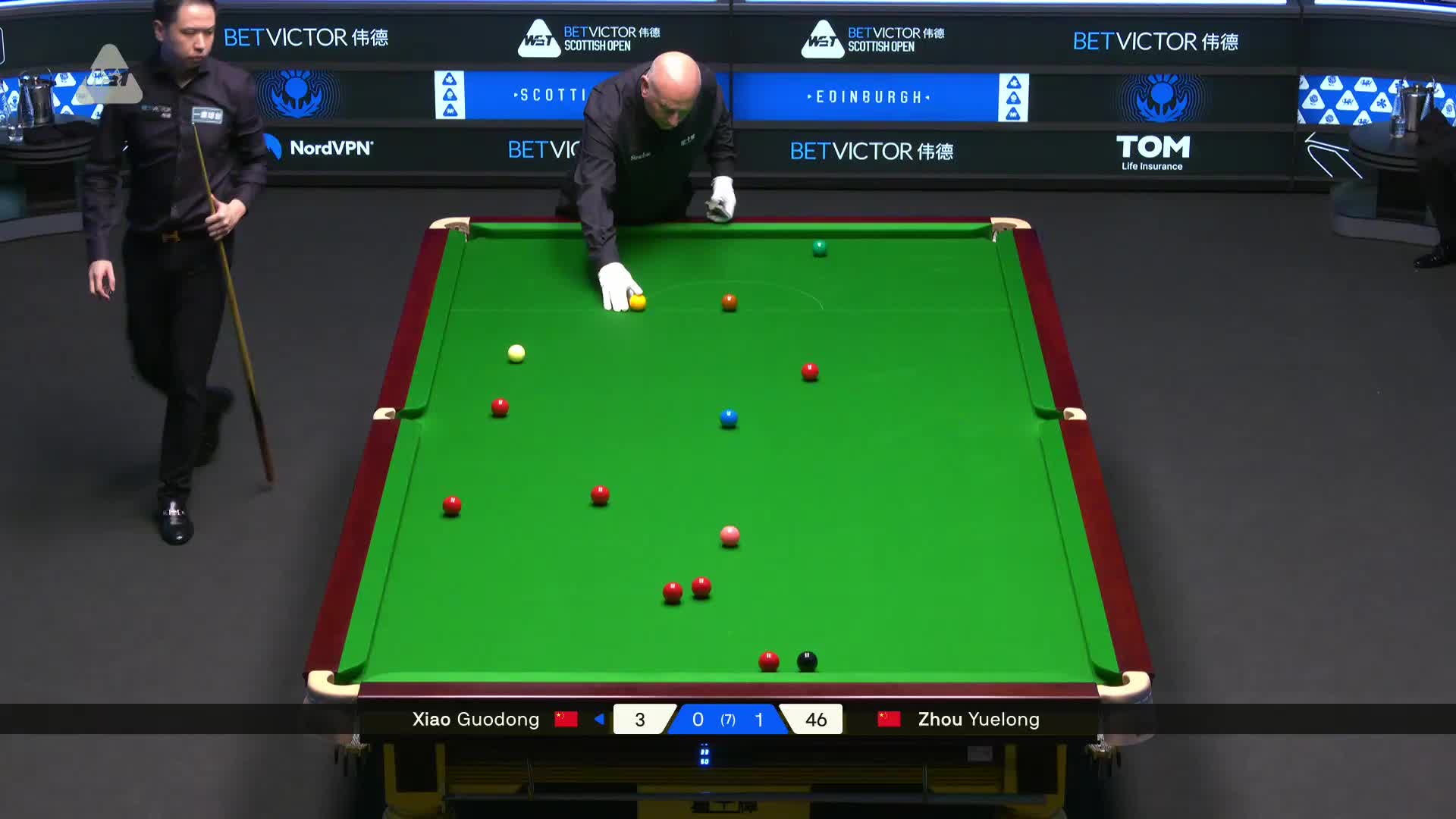 2025苏格兰公开赛 周跃龙 VS 肖国栋 第二局