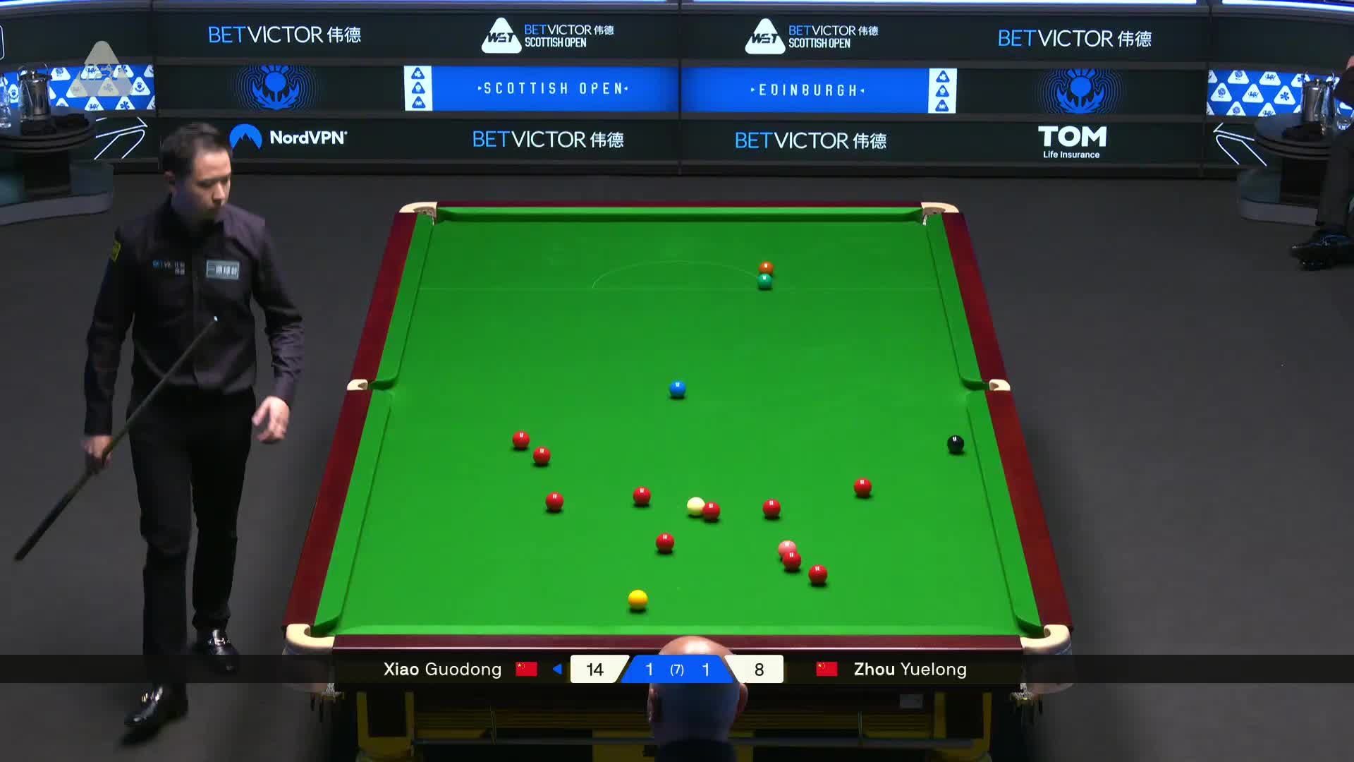 2025苏格兰公开赛 周跃龙 VS 肖国栋 第三局