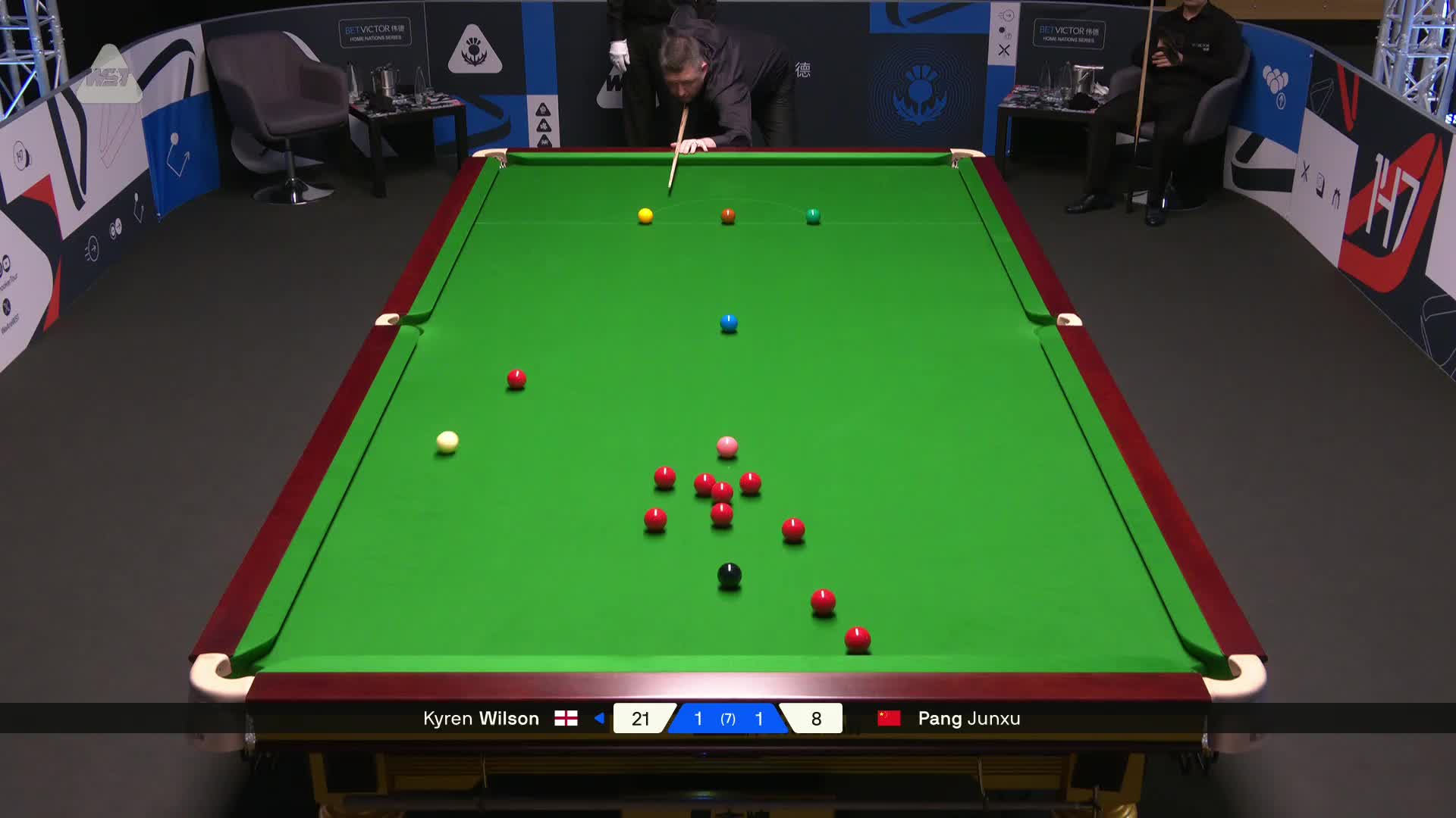 2025苏格兰公开赛 凯伦·威尔逊 VS 庞俊旭 第三局