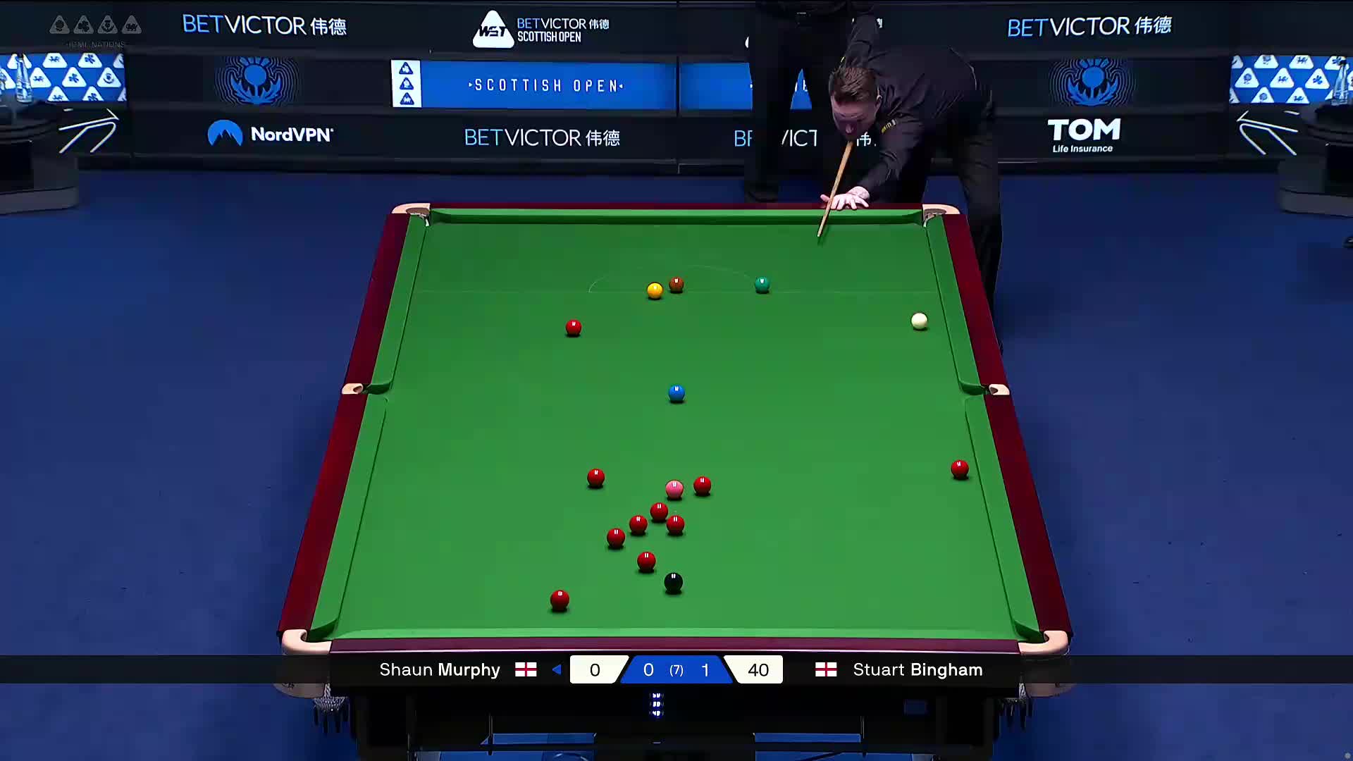 2025苏格兰公开赛 斯图尔特·宾汉姆 VS 肖恩·墨菲 第二局