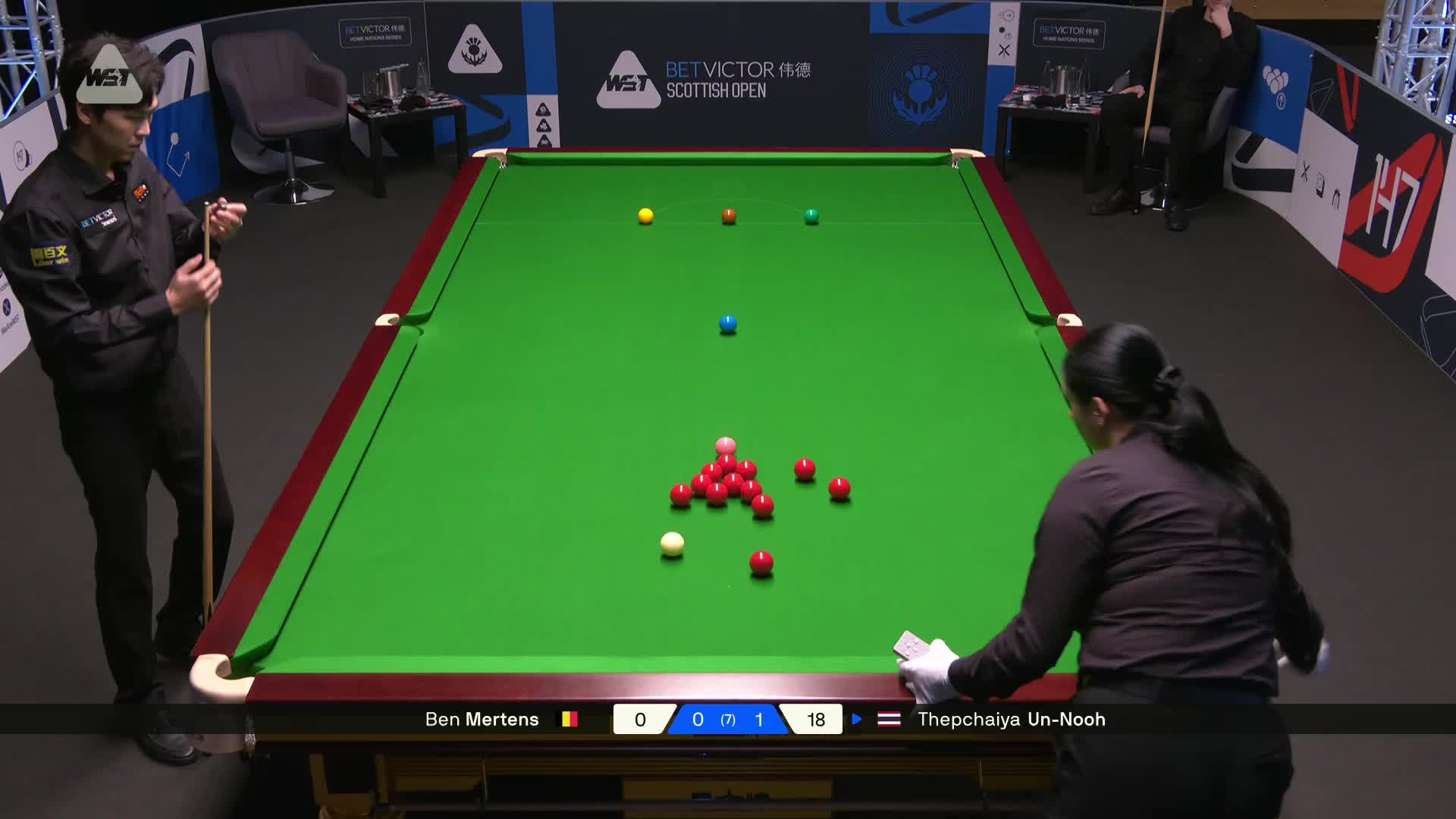 2025苏格兰公开赛 本·米尔滕斯 VS 塔猜亚·乌诺 第二局