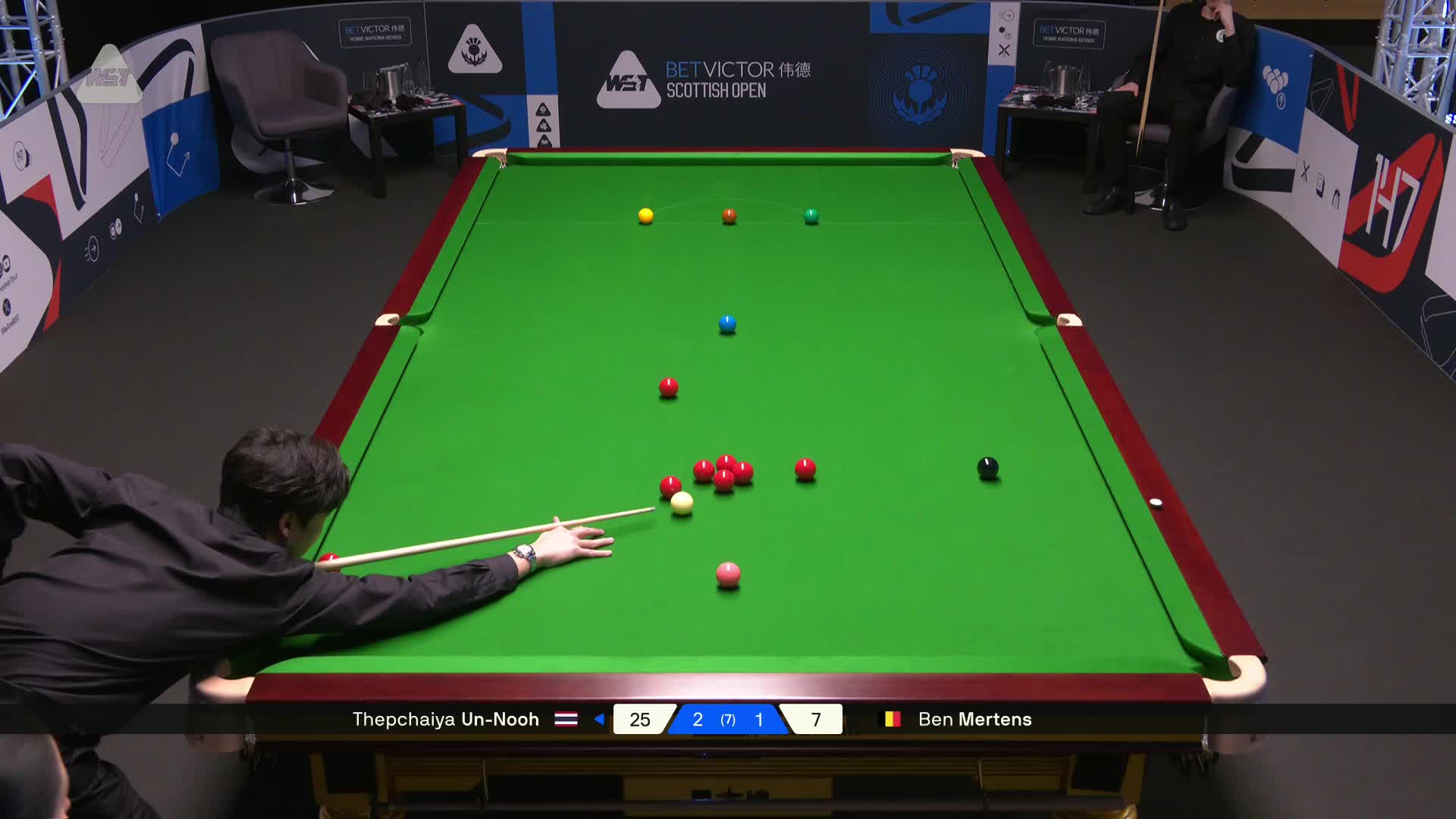 2025苏格兰公开赛 本·米尔滕斯 VS 塔猜亚·乌诺 第四局