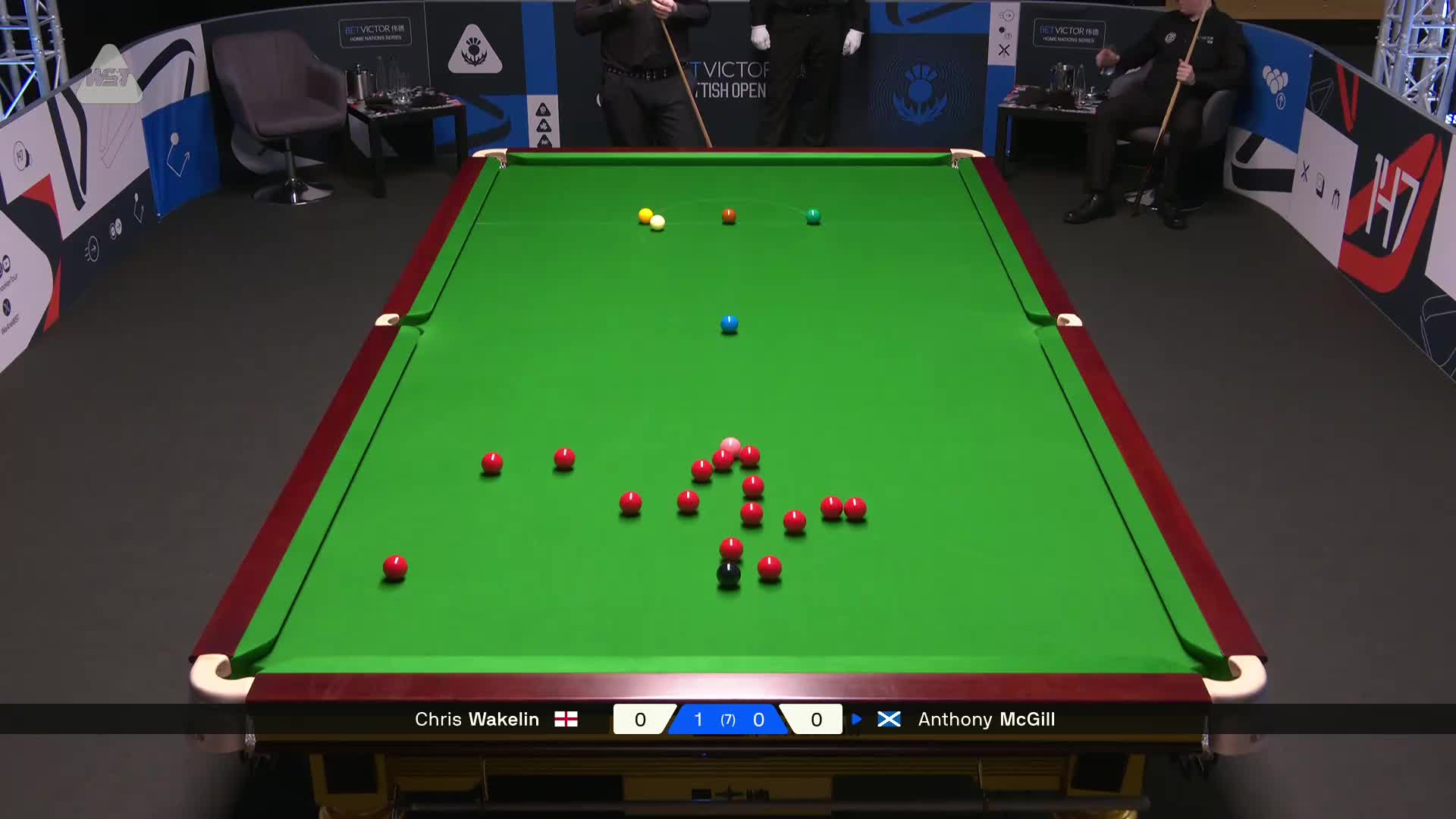 2025苏格兰公开赛 克里斯·沃克林 VS 安东尼·麦克吉尔 第二局