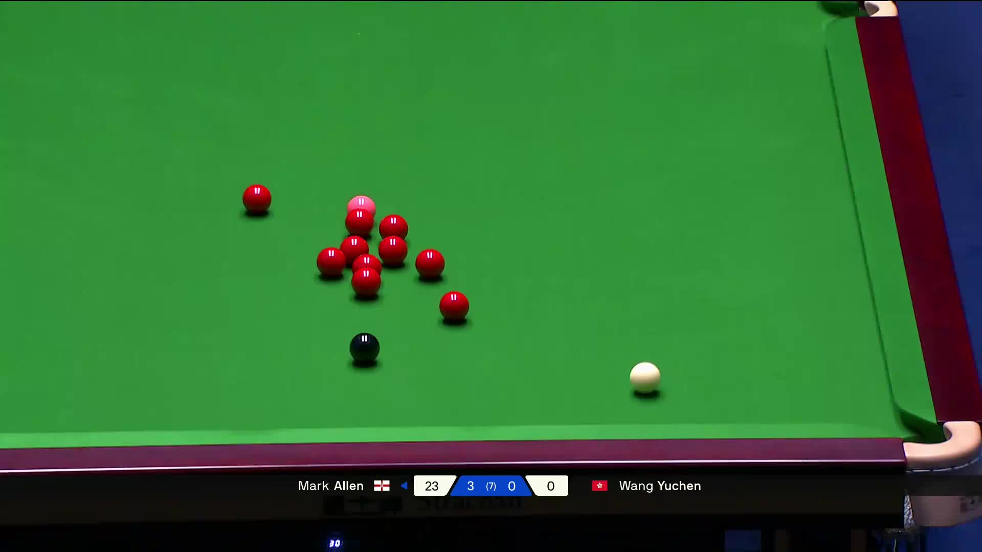 2025苏格兰公开赛 马克·艾伦 VS 王雨晨 第四局