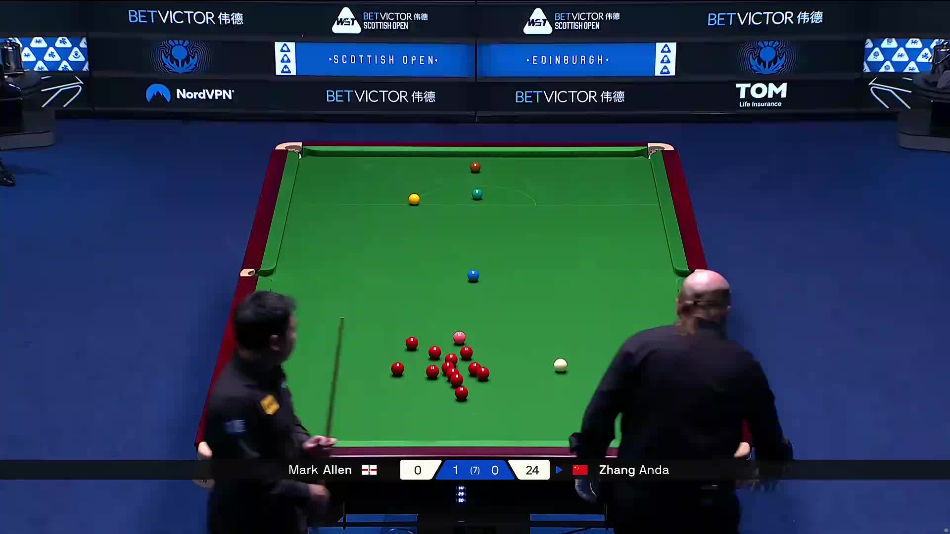 2025苏格兰公开赛 马克·艾伦VS张安达 第二局