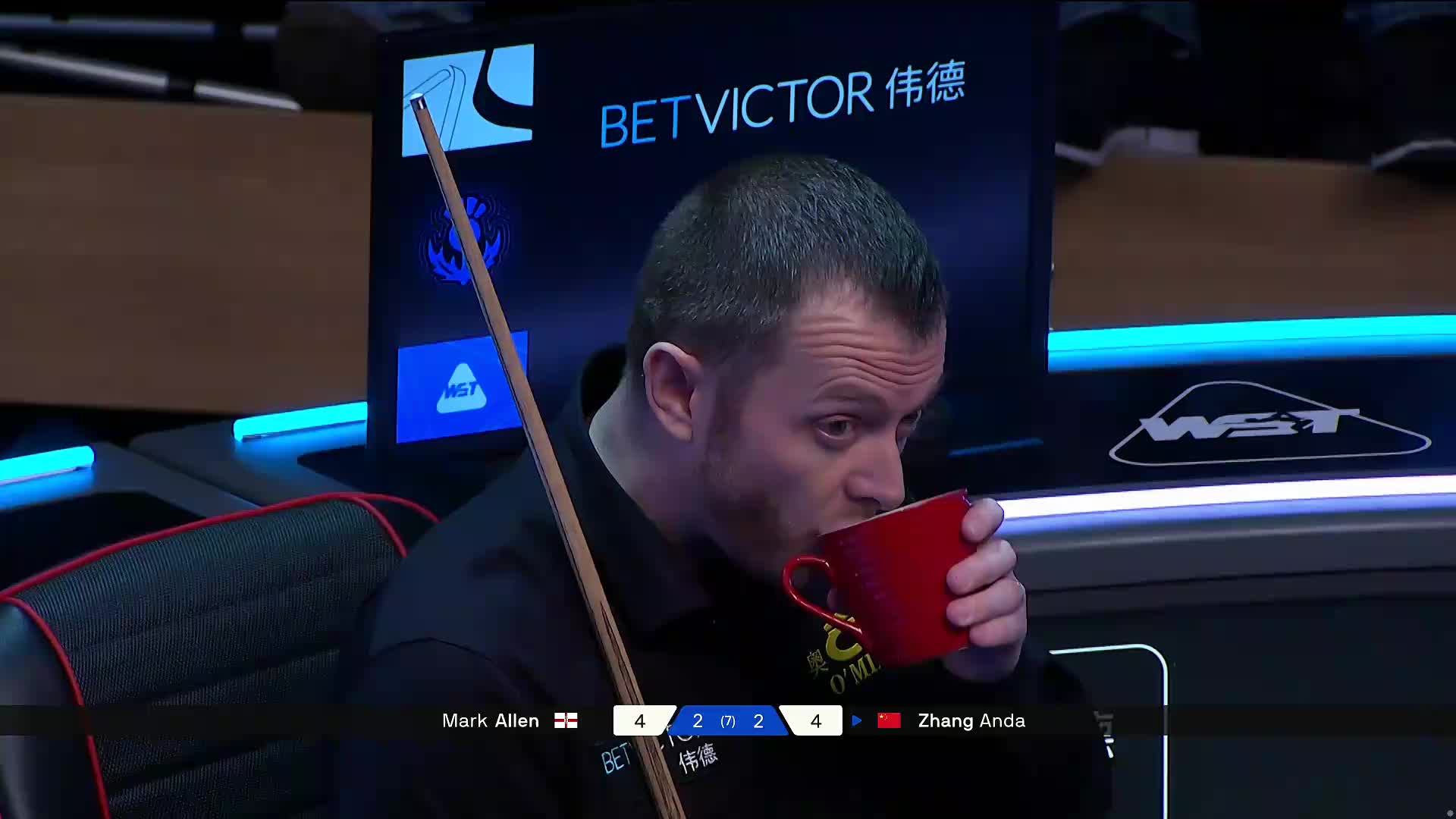 2025苏格兰公开赛 马克·艾伦VS张安达 第五局