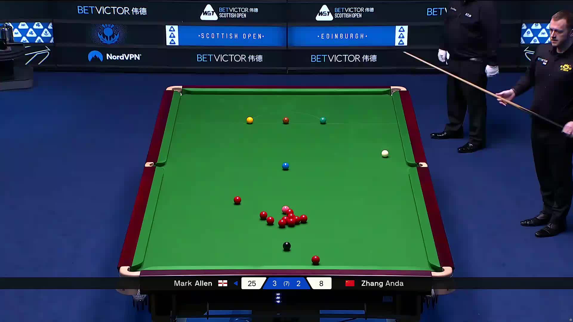 2025苏格兰公开赛 马克·艾伦VS张安达 第六局