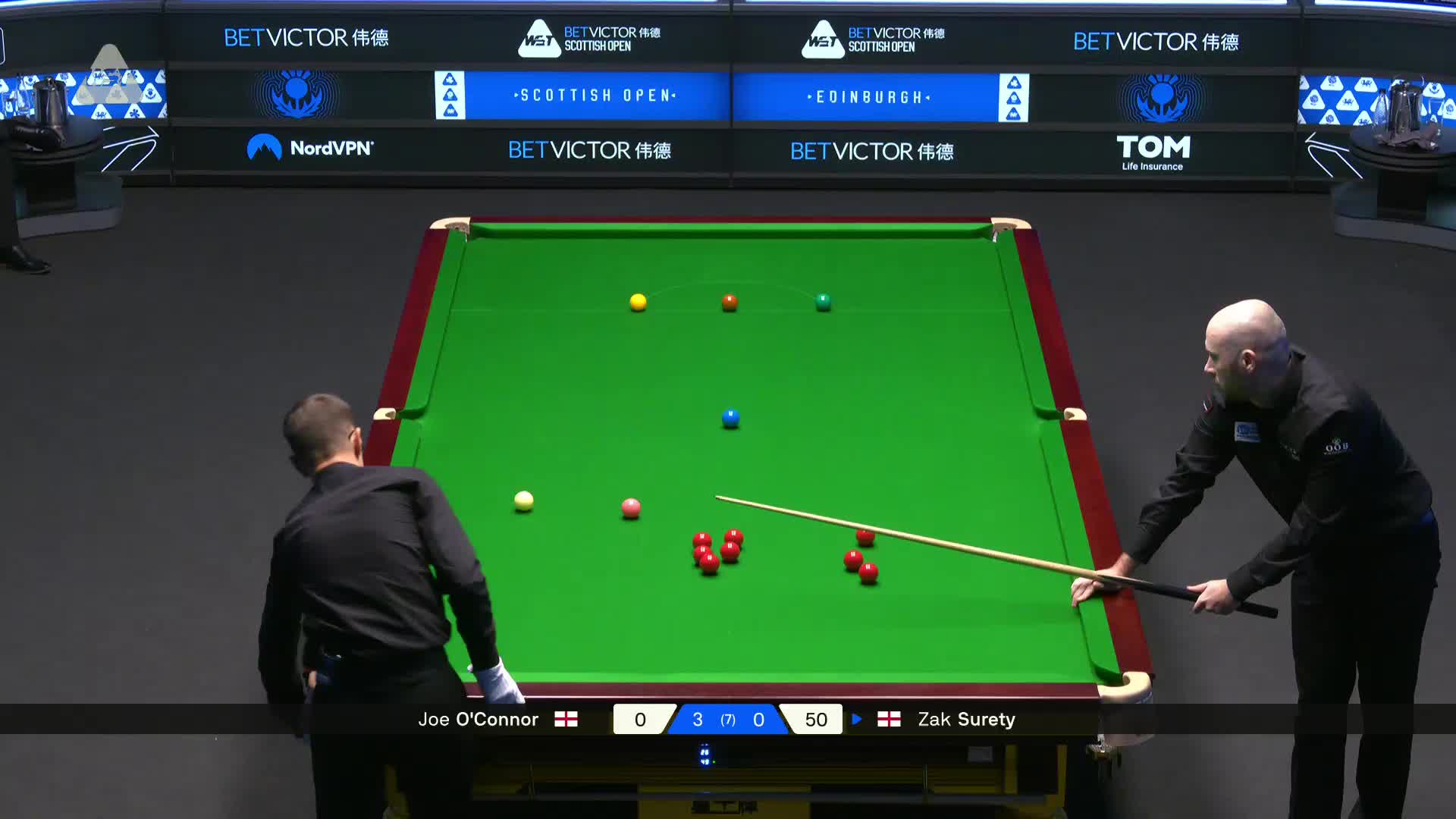 2025苏格兰公开赛 扎克·苏尔蒂VS乔·奥康纳 第四局