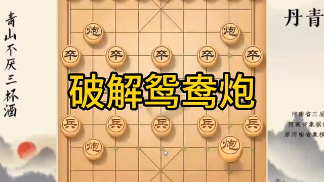 河南省冠军黄丹青讲棋，象棋怎么学，象棋教学，破解鸳鸯炮，系统学习象棋