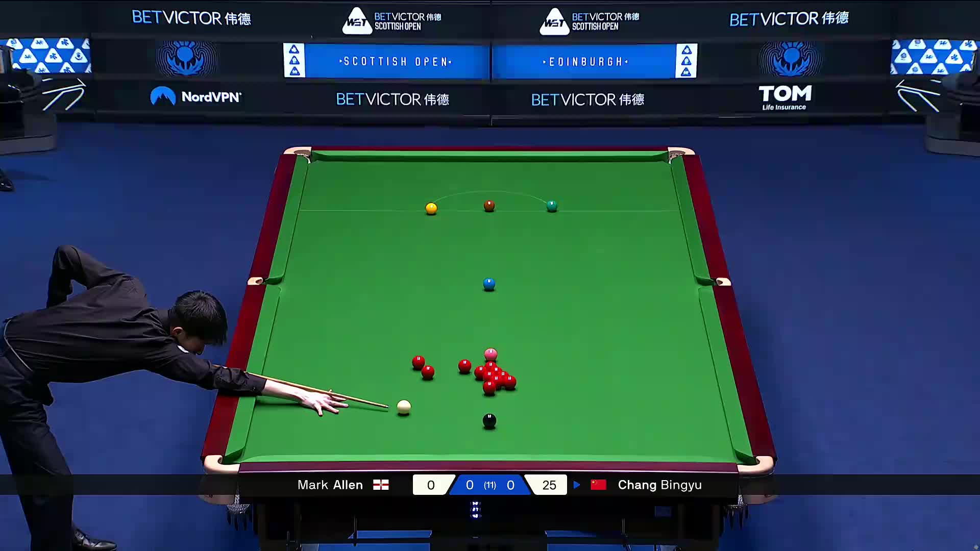 【第一局】常冰玉VS马克·艾伦 2025苏格兰公开赛