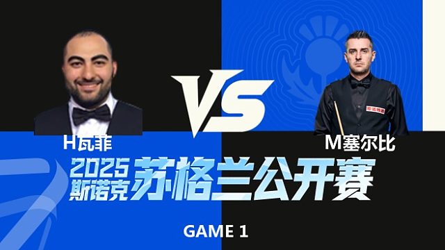 【回放】	侯赛因·瓦菲	VS	马克·塞尔比	2025苏格兰公开赛	清流
