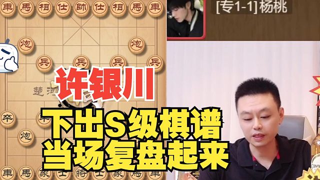 许银川下出一盘好棋，当场复盘起来
