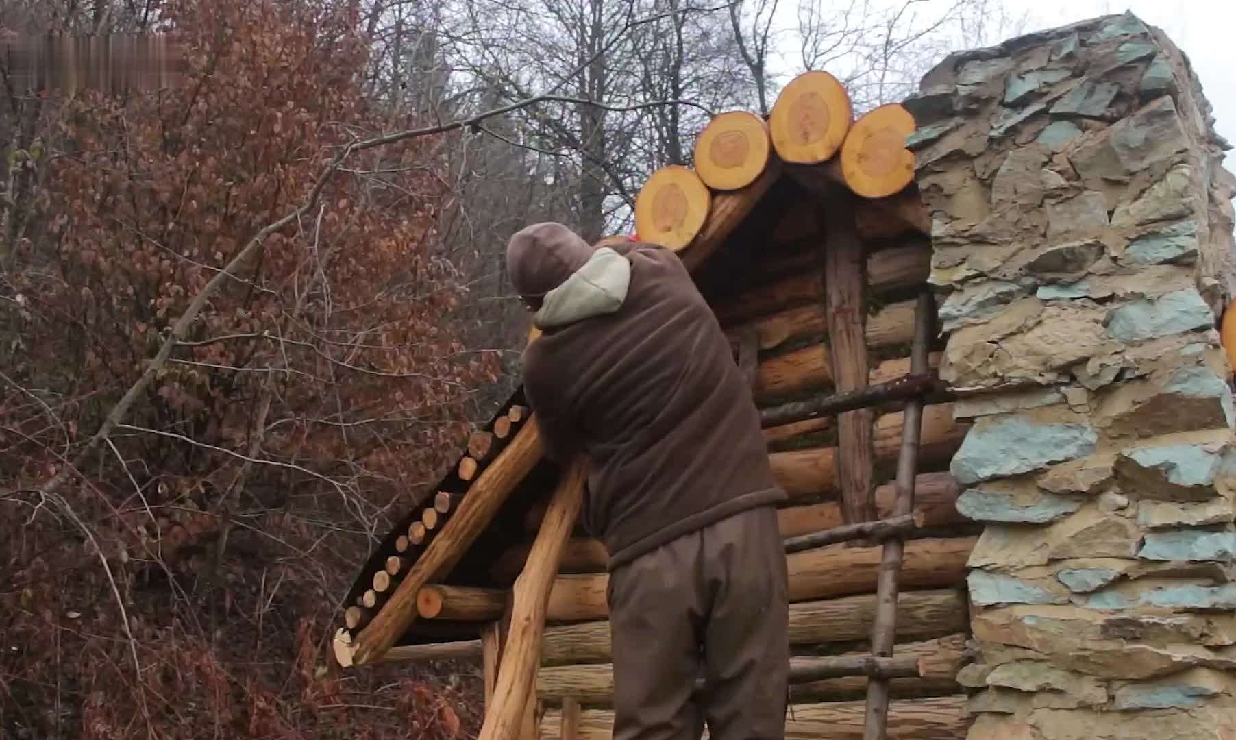 午后的阳光总带着三分慵懒，尚春为了更加贴近自然，于是打算来到荒野建造一所小屋 (3)