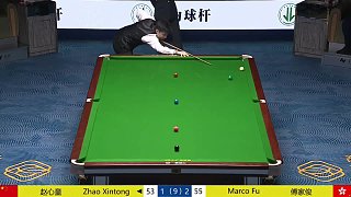 趙心童頂級(jí)長(zhǎng)臺(tái)~