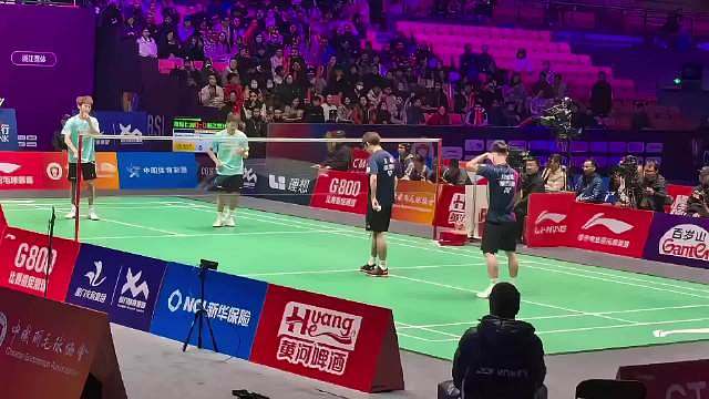 这次梁王组合隔网相对，结果王昶陈旭君以2：1战胜蒋振邦梁伟铿 ​​​