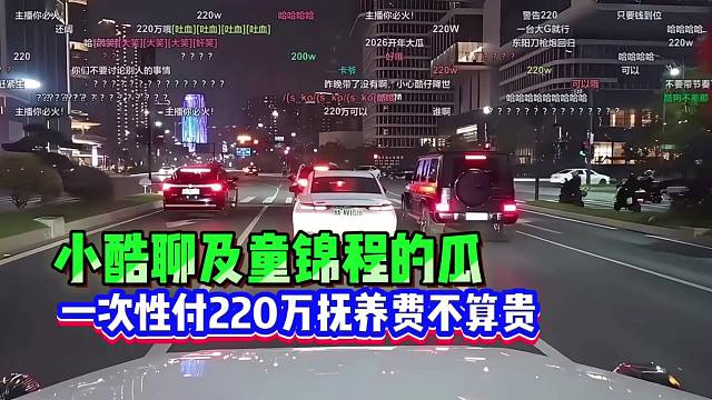 小酷聊童锦程的瓜：一次性付220万抚养费不算贵