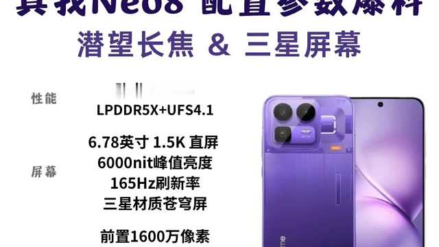 真我Neo8新品提前曝光，看完你心动了吗？