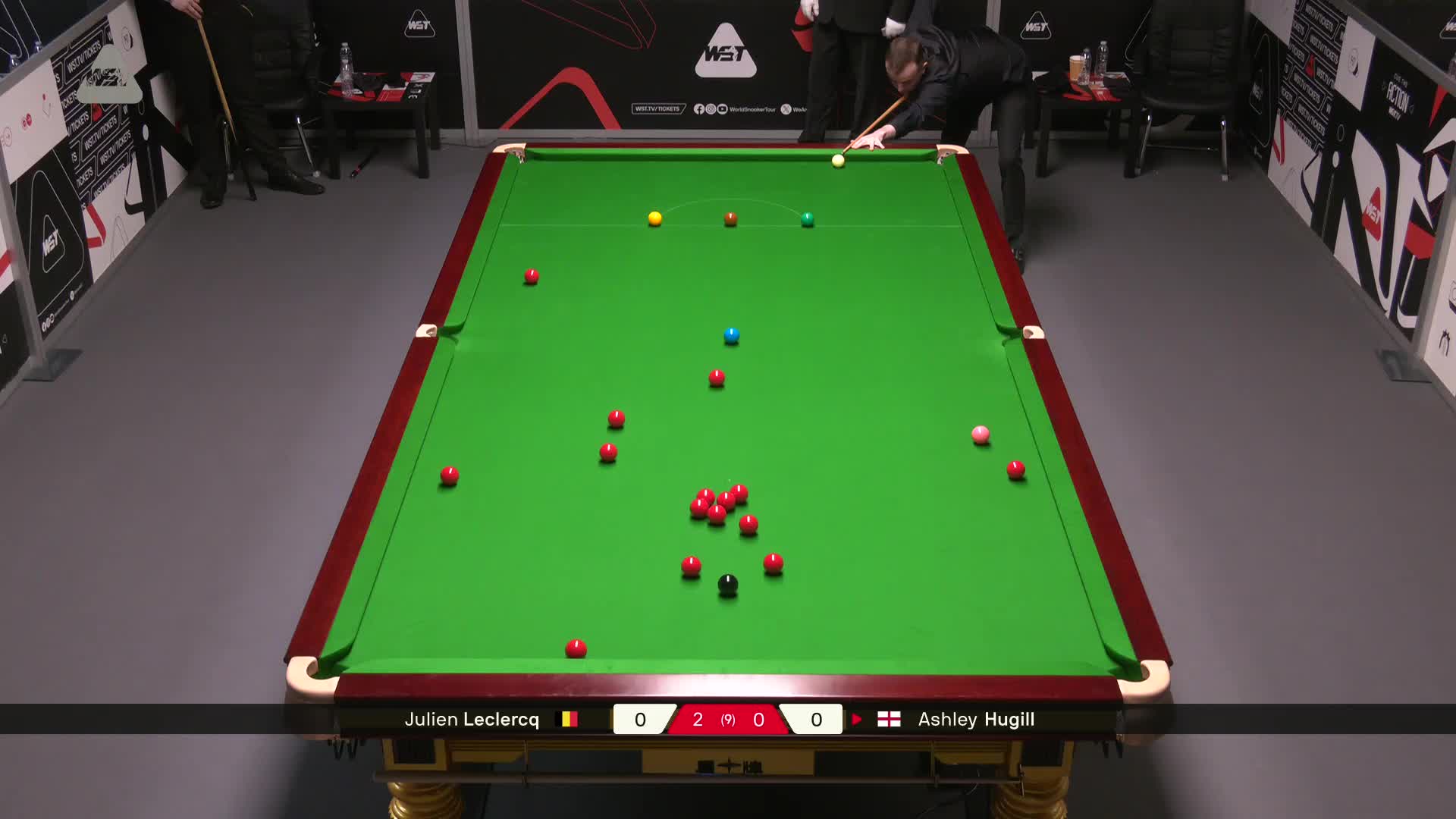 【第三局】朱利安·勒克莱尔VS阿什利·赫吉尔 德国大师赛资格赛