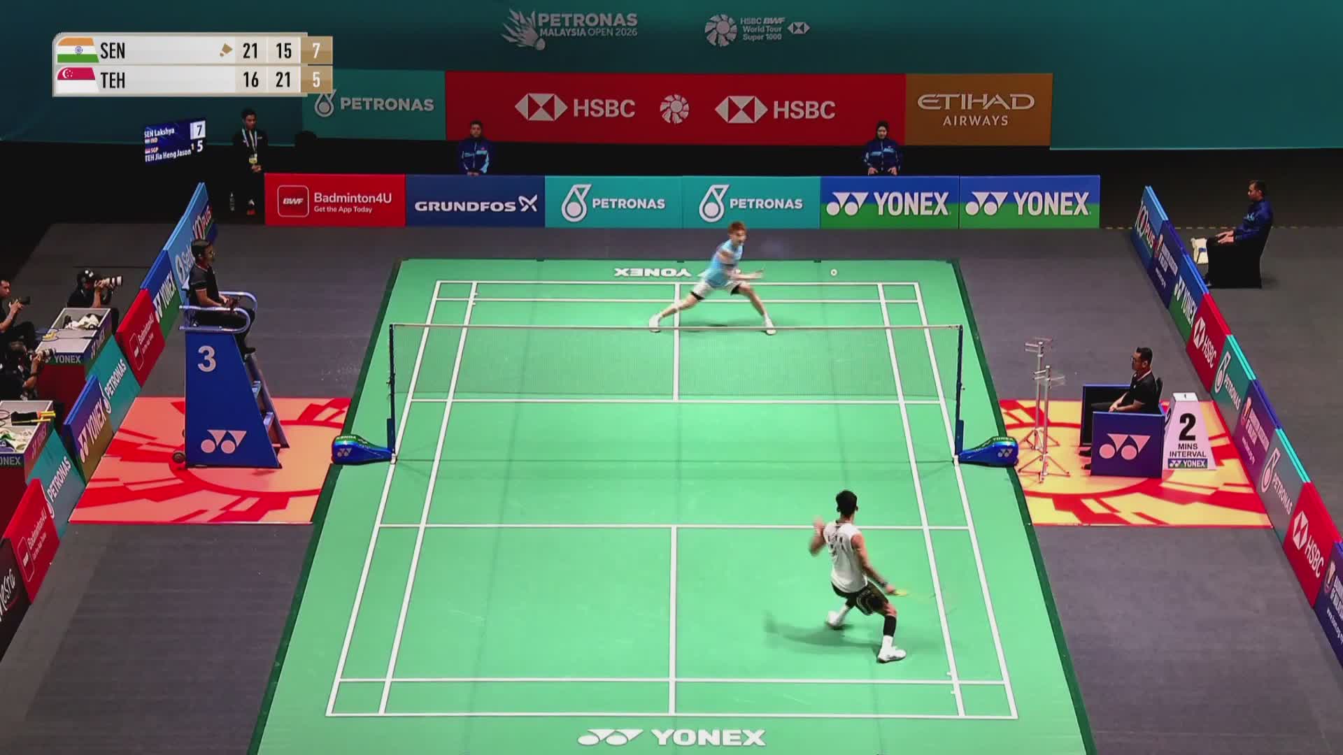 【第三局】男单 拉克什亚VS郑加恒 2026马来西亚羽毛球公开赛