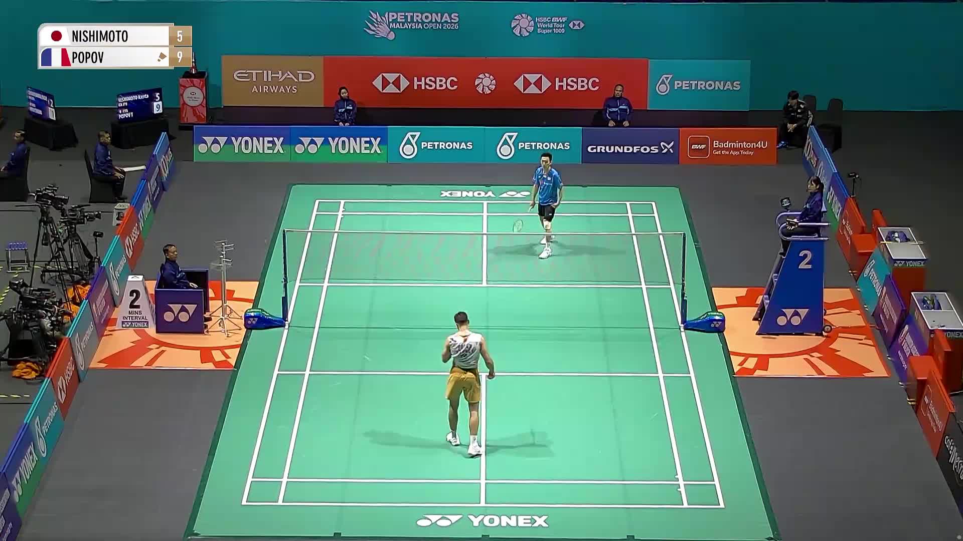 【第一局】男单 西本拳太VS大波波夫 2026马来西亚羽毛球公开赛