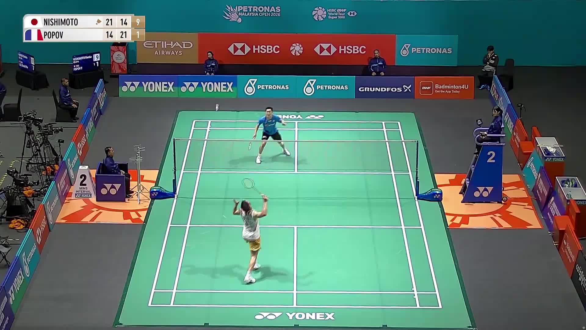 【第三局】男单 西本拳太VS大波波夫 2026马来西亚羽毛球公开赛