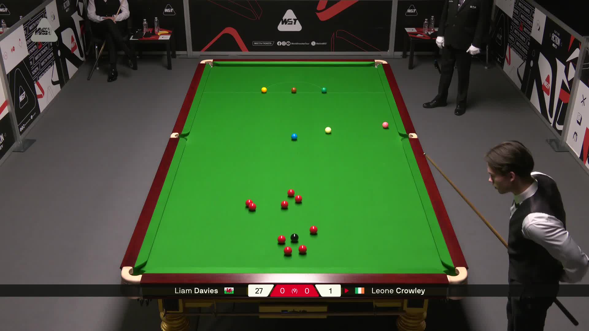 【第一局】利亚姆·戴维斯VS莱昂内·克劳利 德国大师赛资格赛