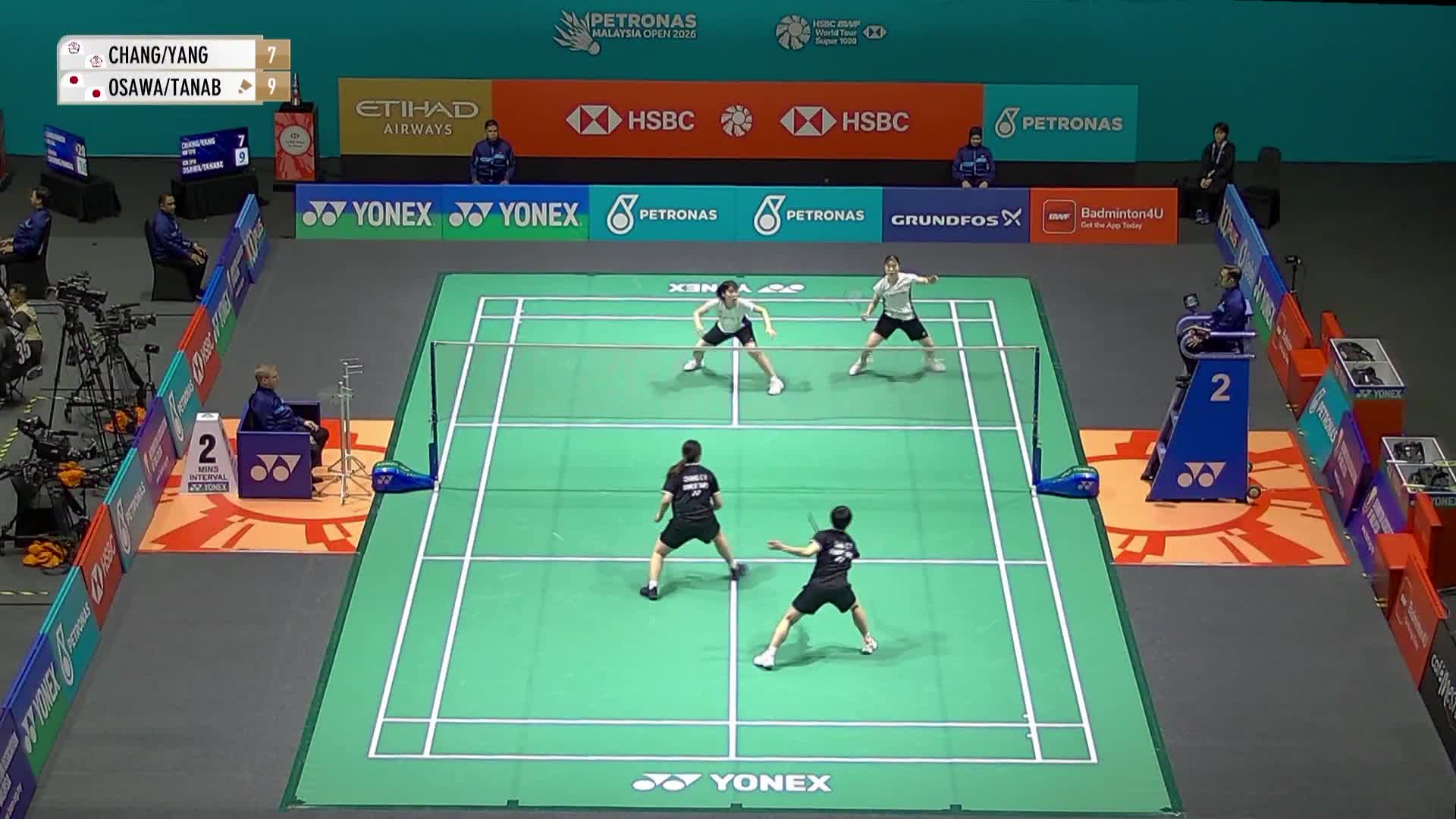 【第一局】女双 张净惠/杨景惇VS大泽佳步/田部真唯 2026马来西亚羽毛球公开赛