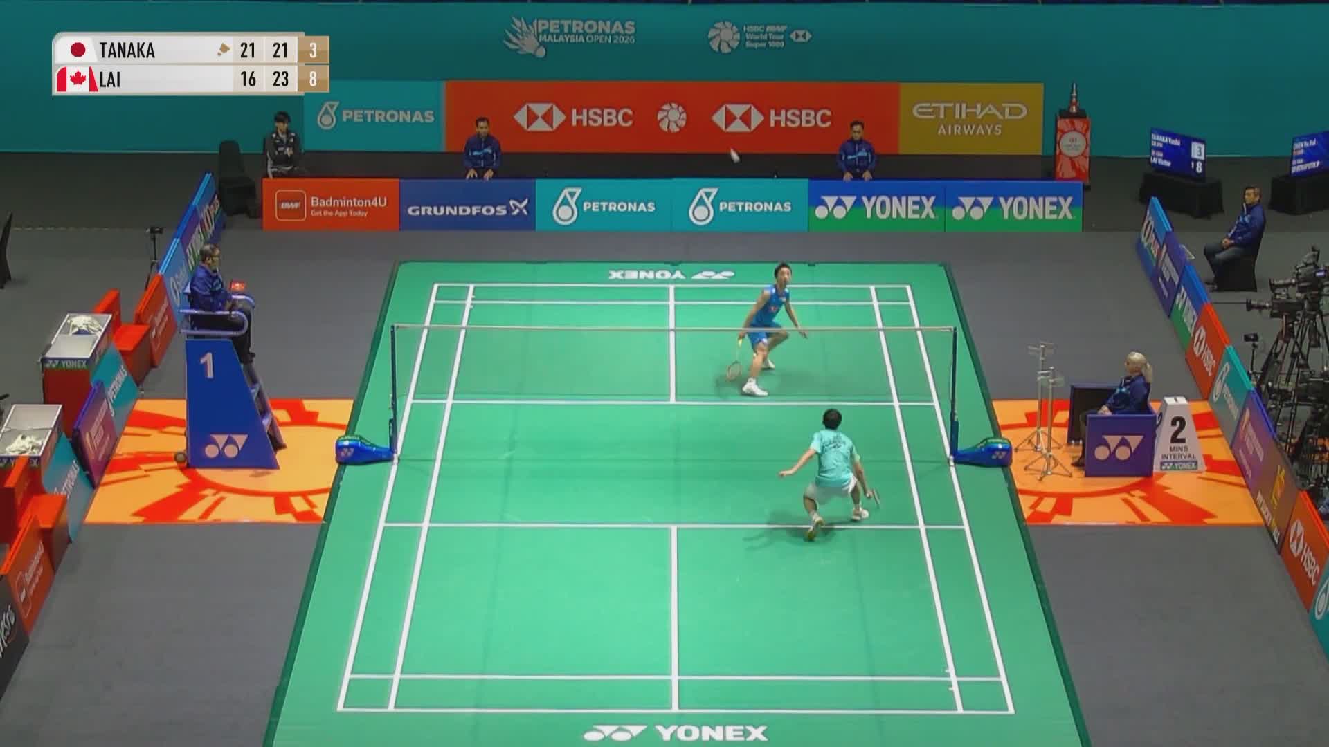 【第三局】男单 田中涌士VS赖浩俊 2026马来西亚羽毛球公开赛