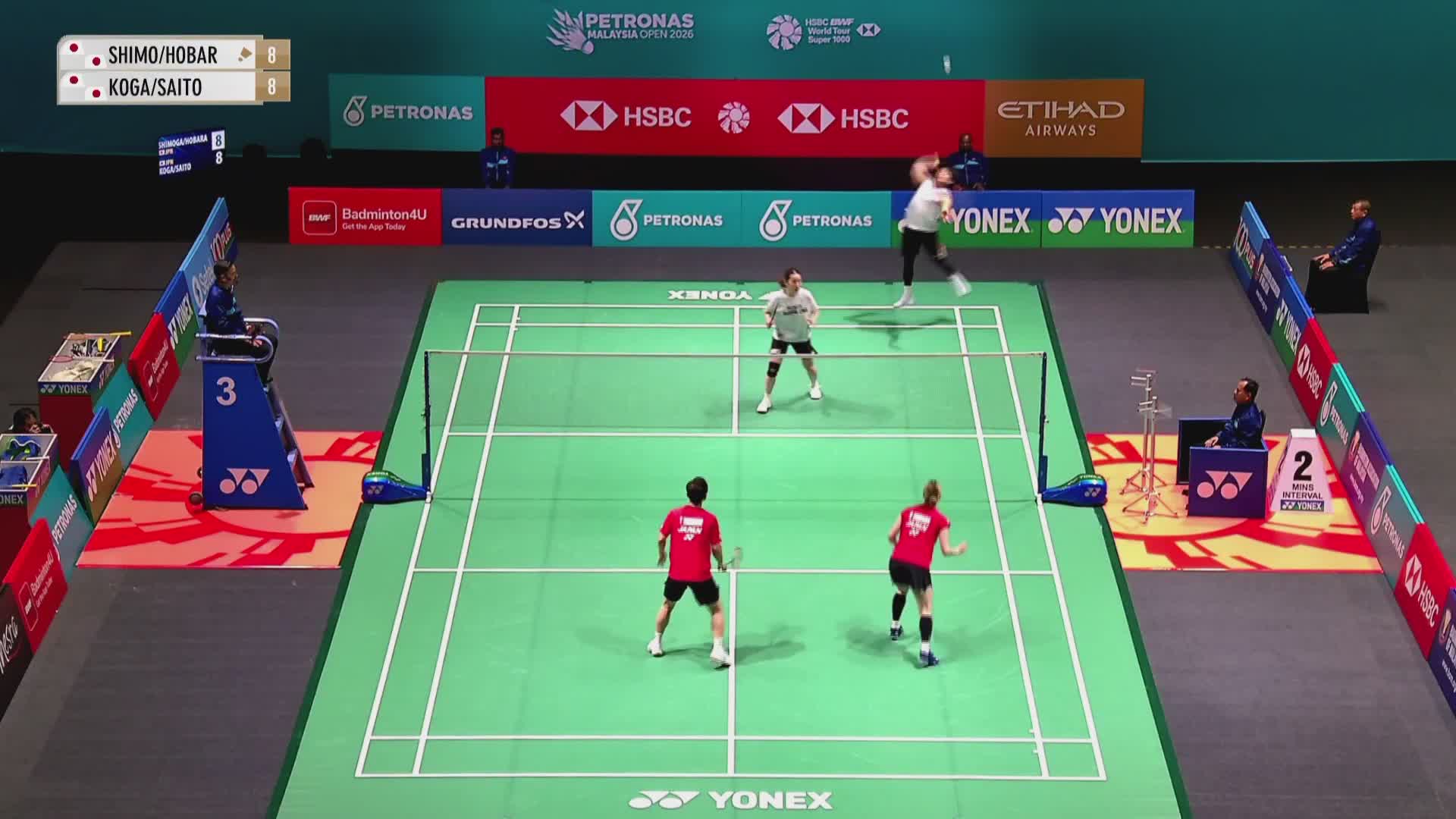 【第一局】混双 霜上雄一/保原彩夏VS古贺辉/斋藤夏 2026马来西亚羽毛球公开赛