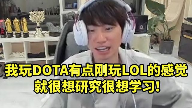 Doinb谈初玩DOTA2感受：有点刚玩LOL的感觉 就很想研究很想学习！
