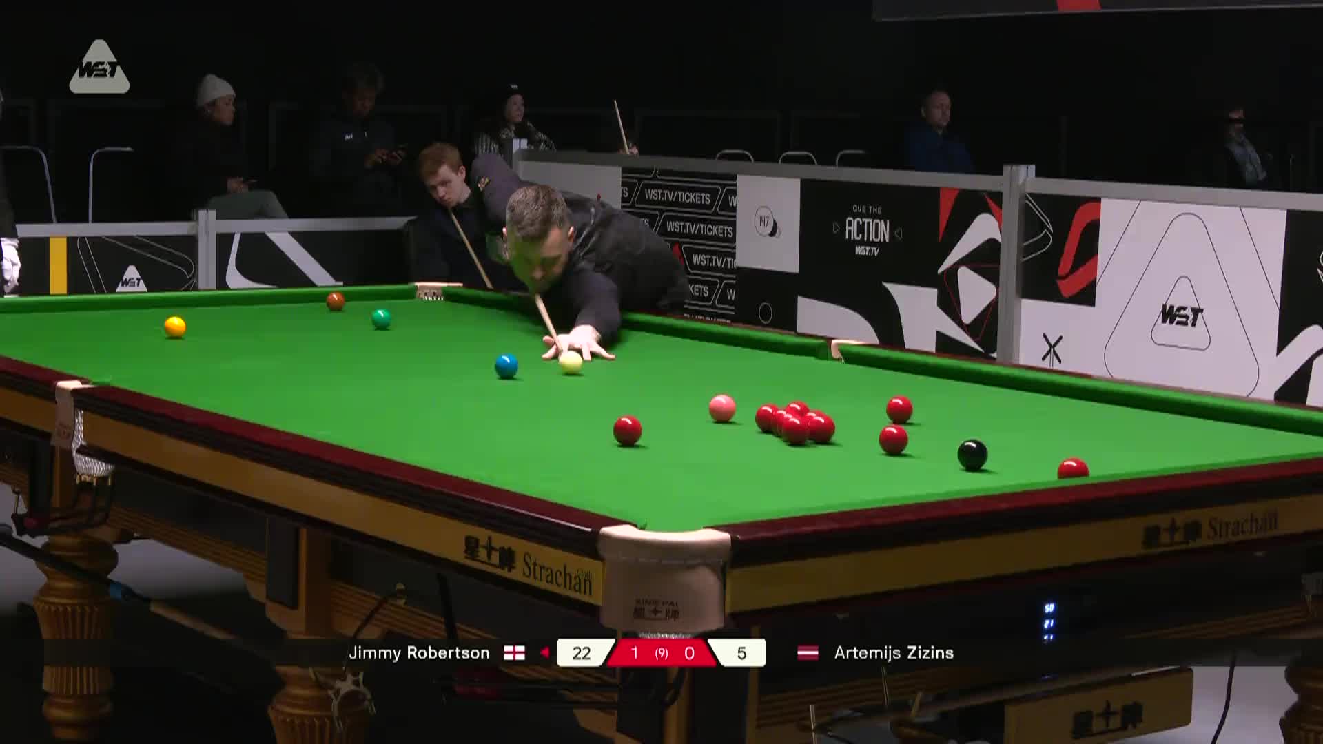 【第二局】吉米·罗伯逊VS阿特米吉斯·齐津斯 德国大师赛资格赛