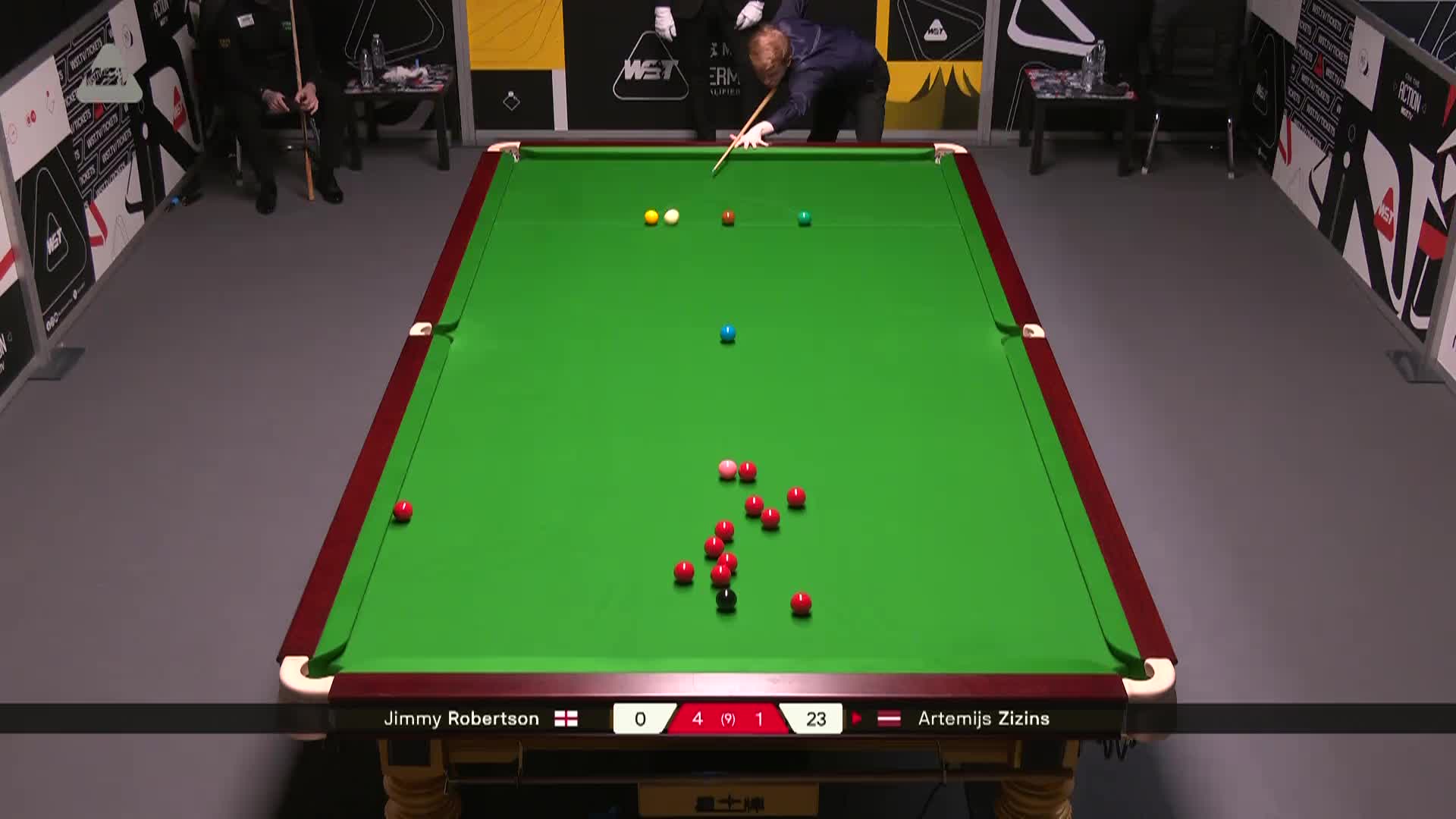 【第六局】吉米·罗伯逊VS阿特米吉斯·齐津斯 德国大师赛资格赛