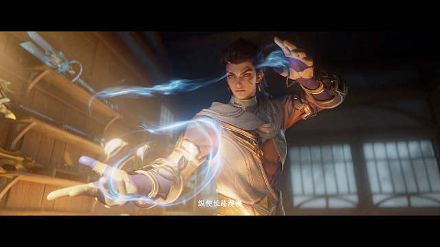 倒悬天符文闪烁，灶台上火光跳动，新英雄大禹左手息壤挡洪，右手锅铲掌勺，戍鼎既是战术传送阵，也是餐桌置物架，治水护家国，做饭暖队友，这样能抗能打能下厨的建木首领，谁能不爱？ ​​​