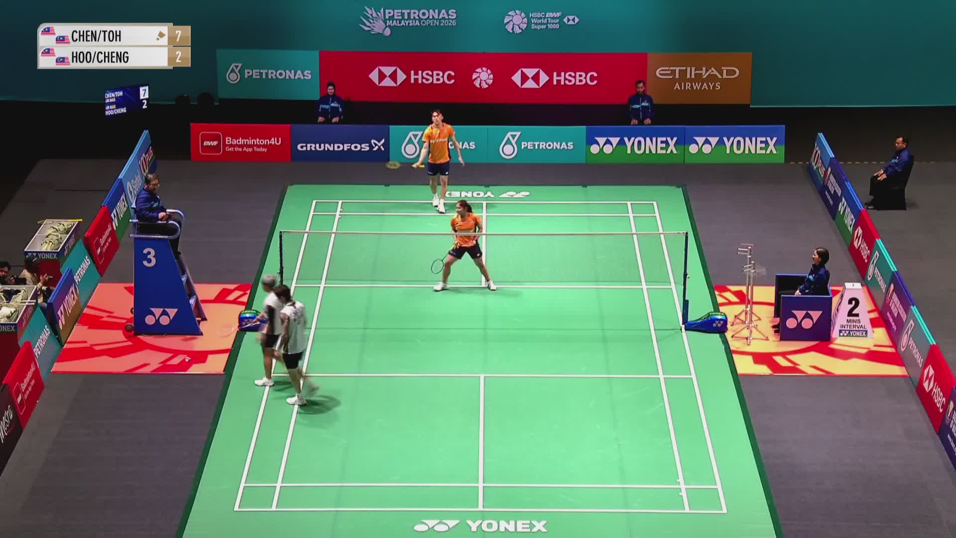 【第一局】混双 陈堂杰/杜颐沩VS许邦荣/钟舒韵 2026马来西亚羽毛球公开赛