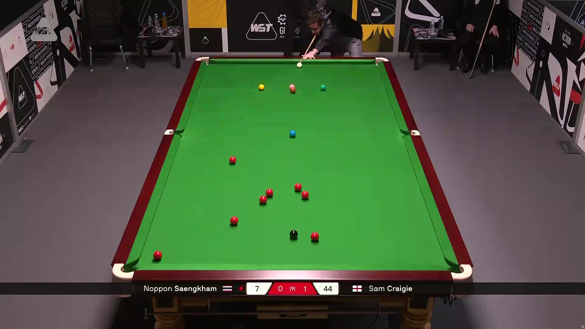 【第二局】诺鹏·桑坎姆VS山姆·克雷吉 德国大师赛资格赛