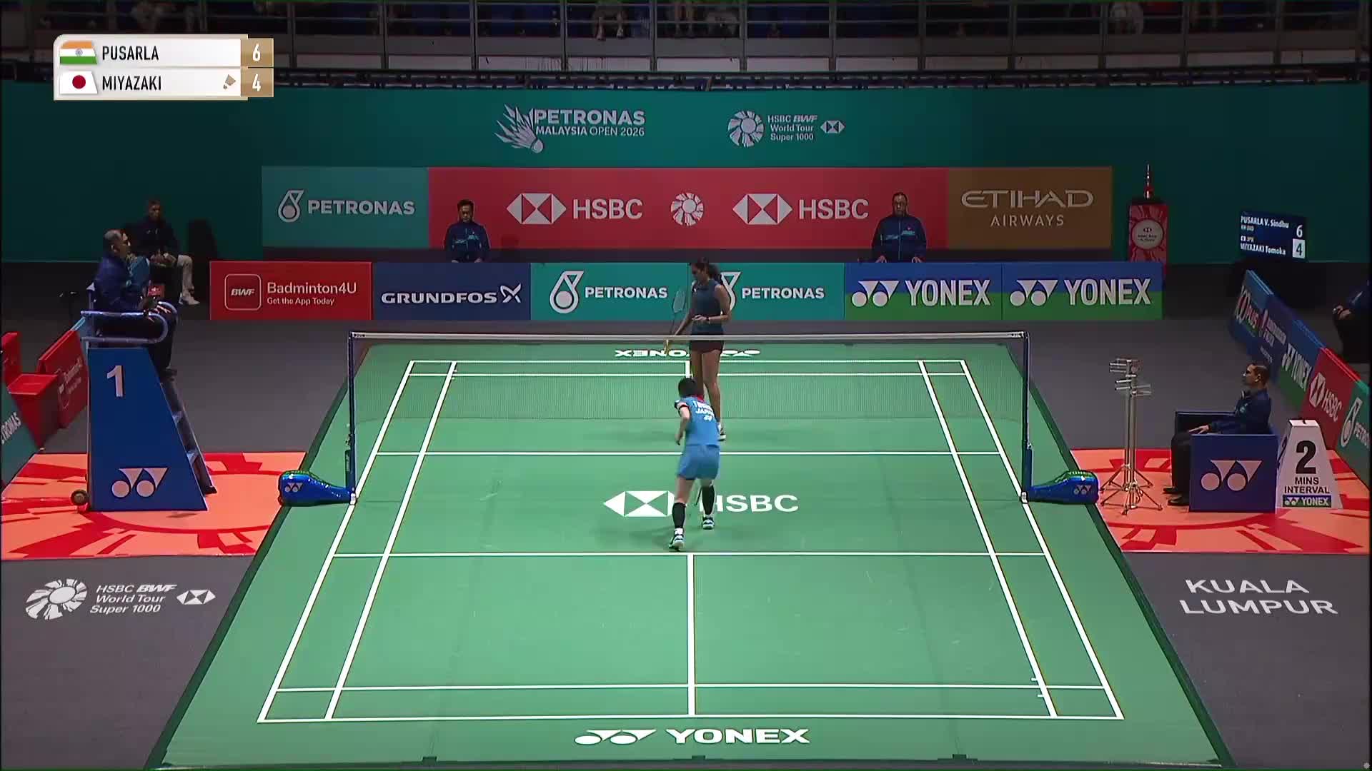 【第一局】女单 辛杜VS宫崎友花 2026马来西亚羽毛球公开赛