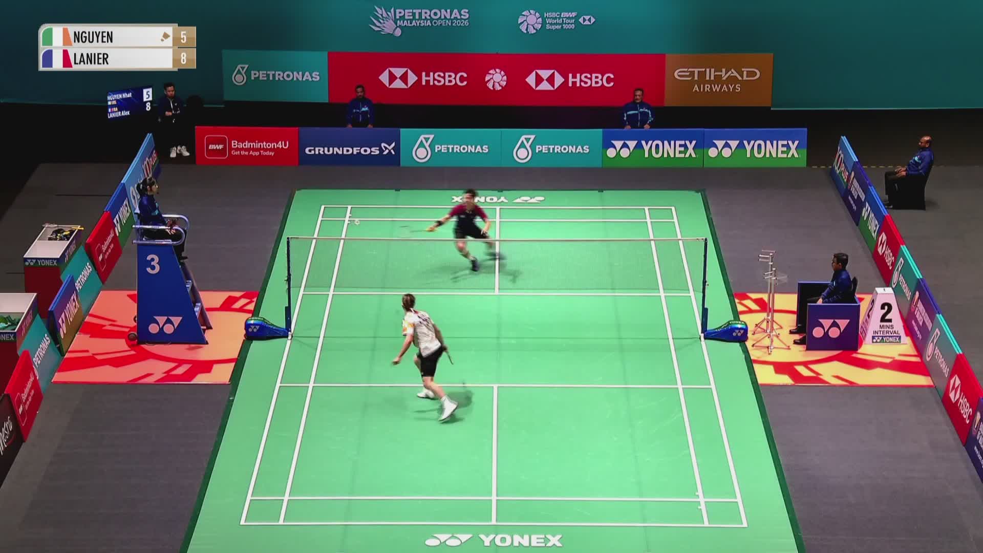 【第一局】男单 阮日VS拉尼尔 2026马来西亚羽毛球公开赛