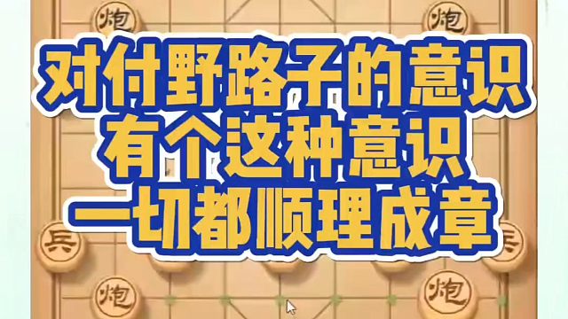 河南省象棋冠军黄丹青全套象棋课程！对付野路子的意识，有这种意识一切都顺理成章！如何快速提升象棋水平？