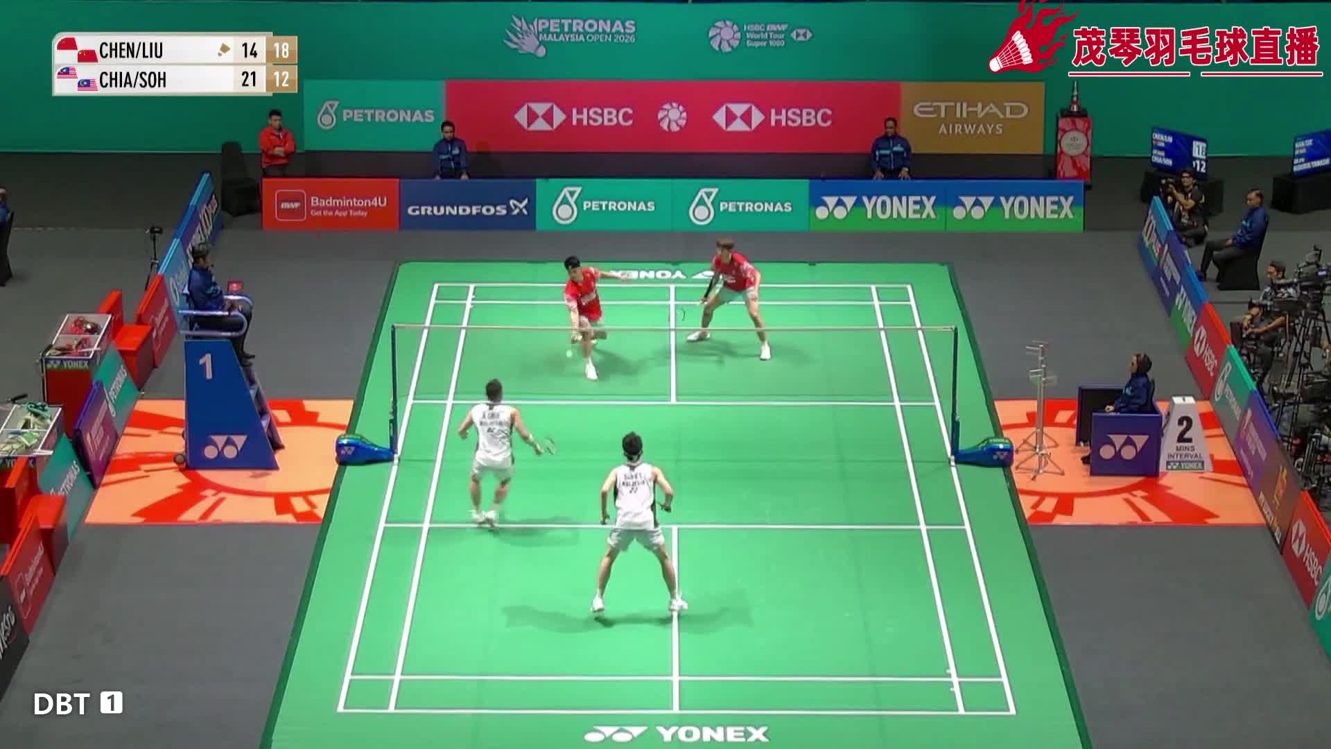 2026马来西亚羽毛球公开赛陈旭君/ 刘阳VS谢定峰/ 苏伟译精彩球